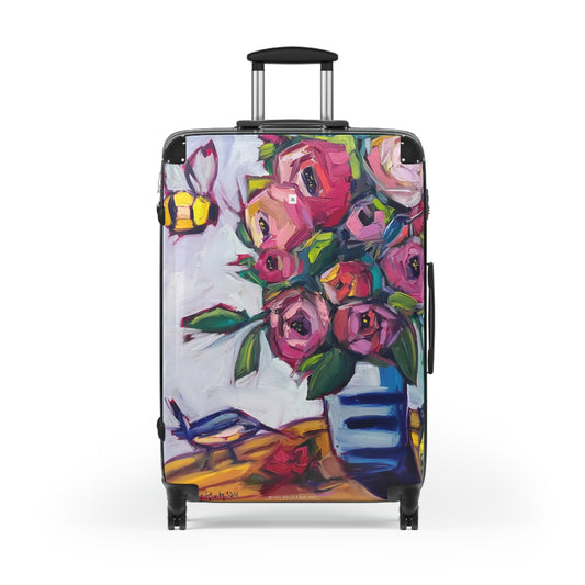 Bee Blooms Carry on Suitcase (Choose from 3 sizes)