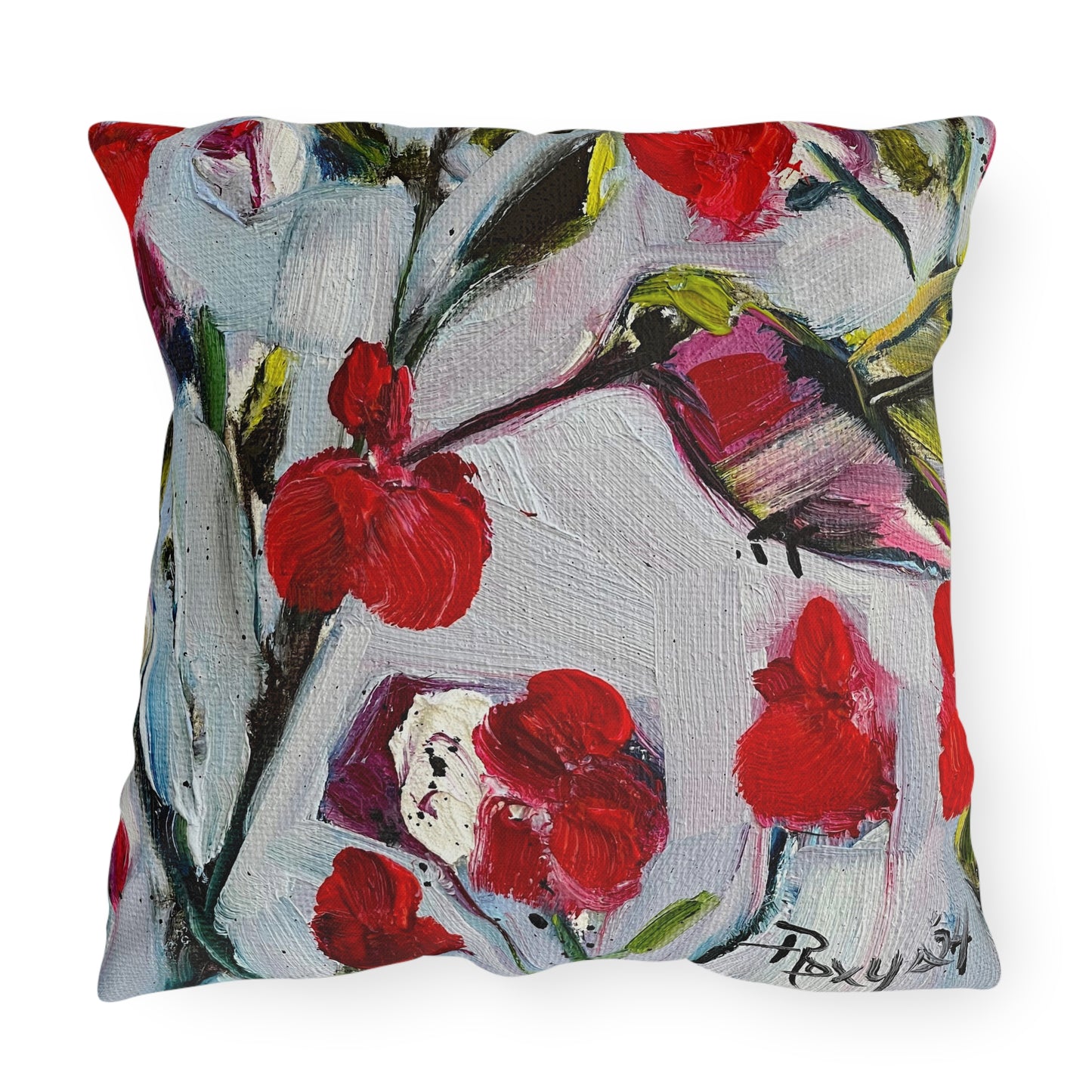 Hotlips Hummingbird Outdoor Pillows