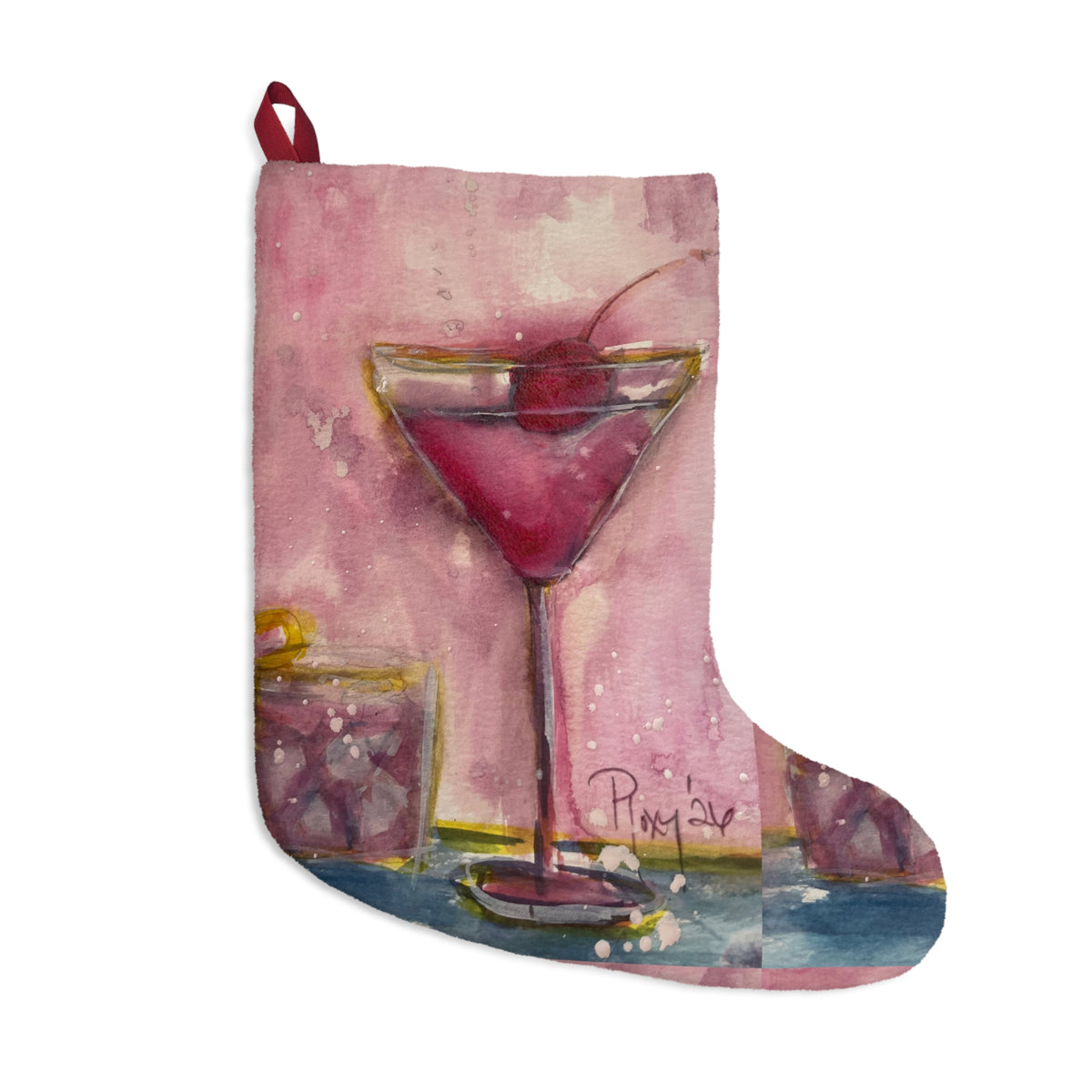 Christmas Stocking-Pink Martini-Cherry