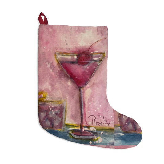 Christmas Stocking-Pink Martini-Cherry