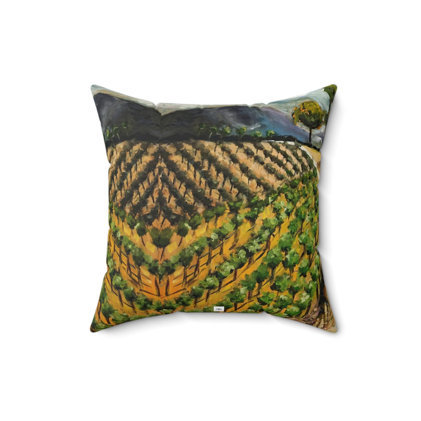 Summer Vines Indoor Spun Polyester Square Pillow