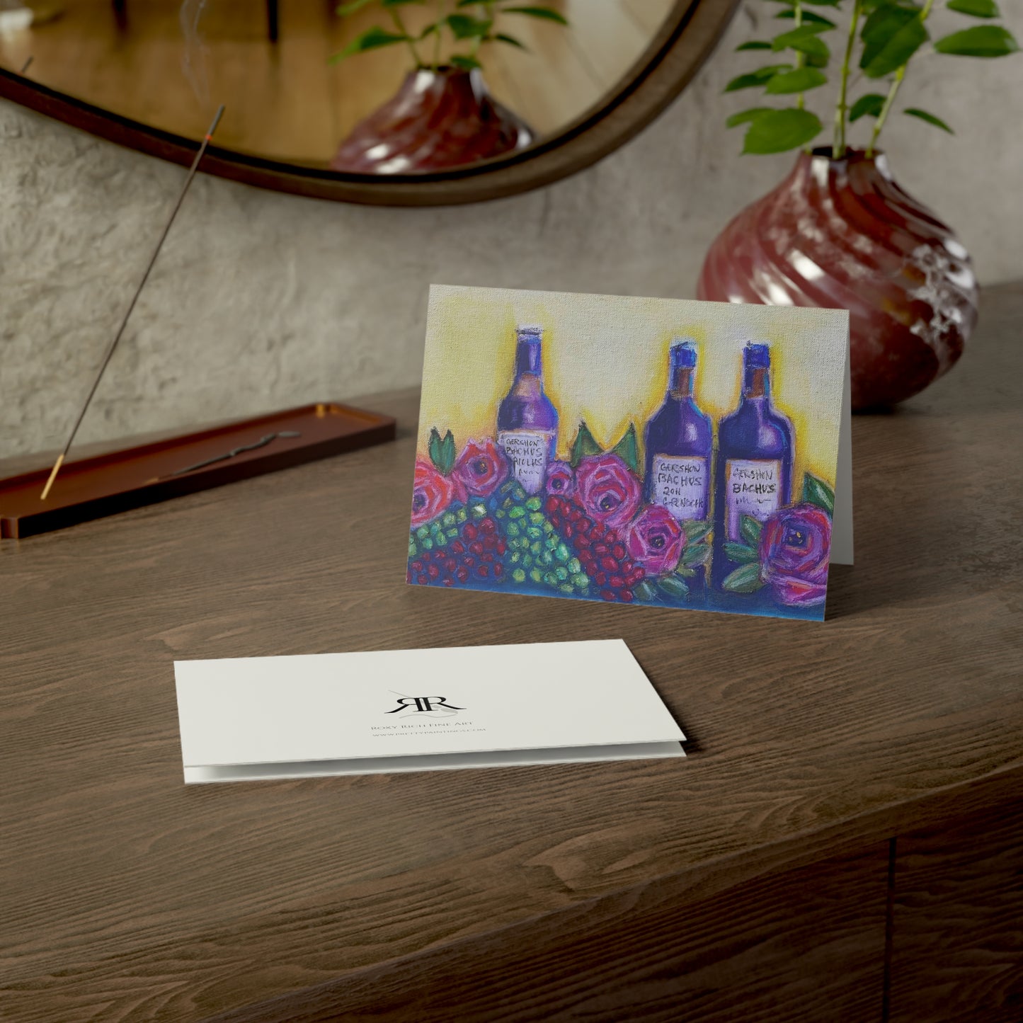GBV Wine & Roses Greeting Cards