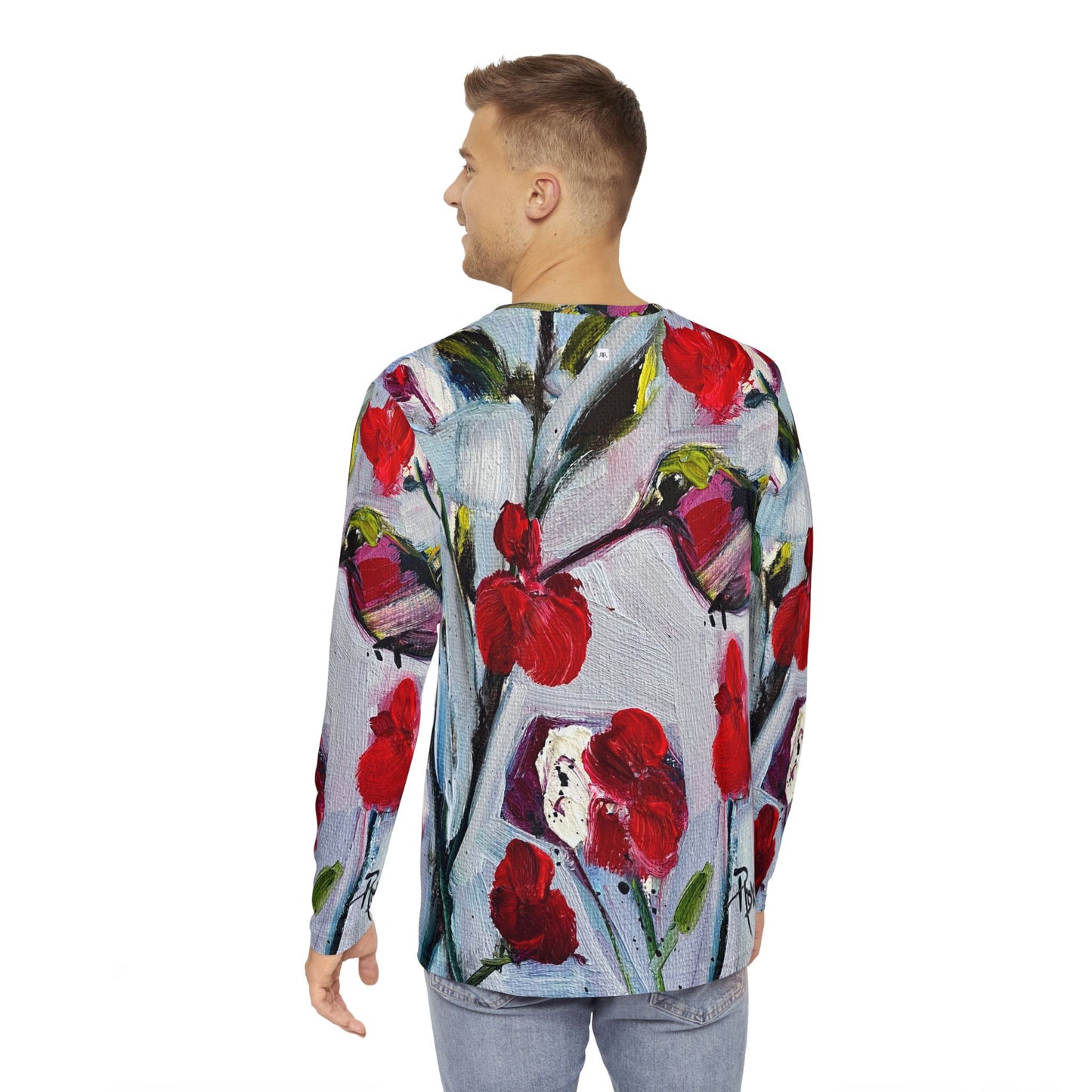 Men's Long Sleeve Shirt - Unique Classic Tee-Hotlips Hummingbird