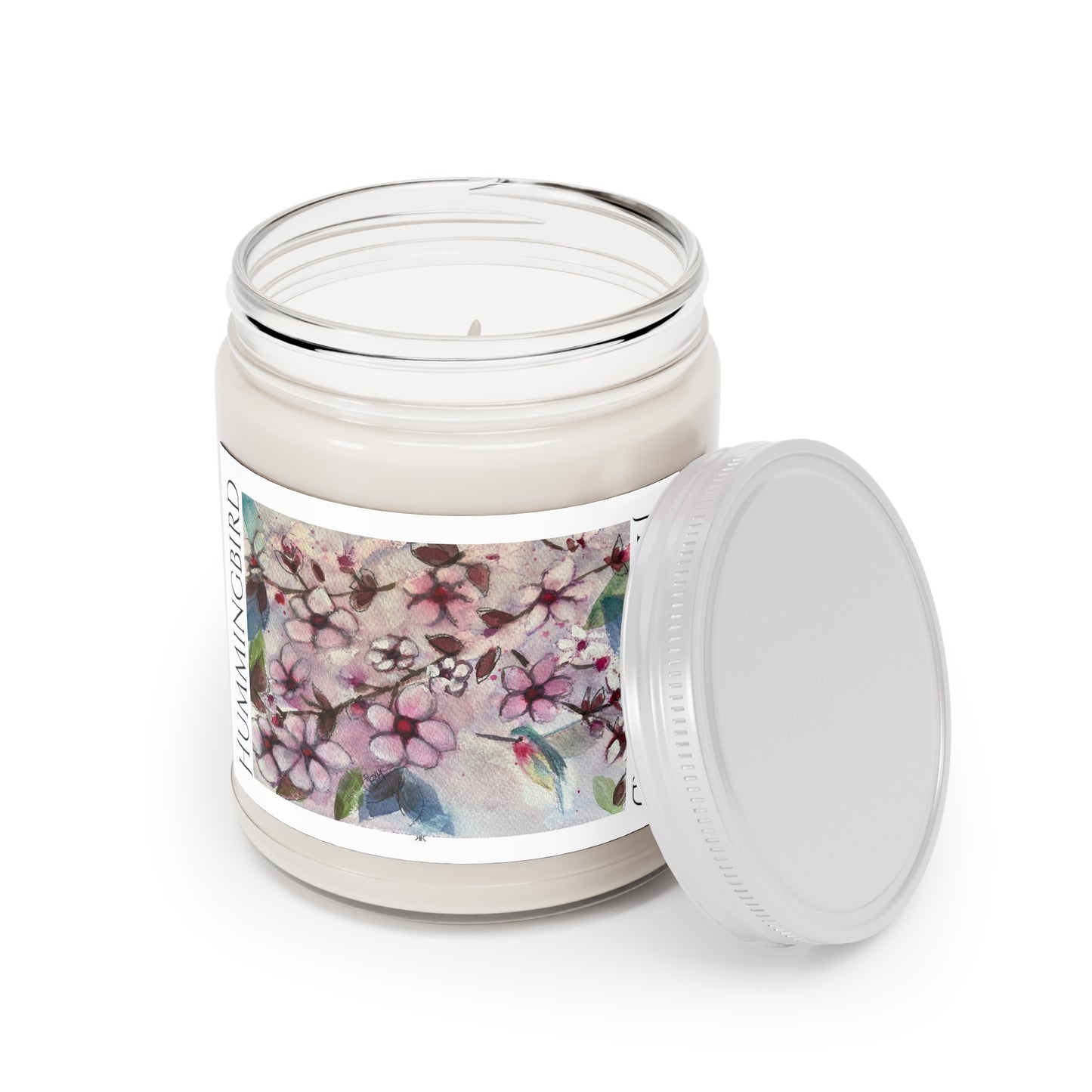 Hummingbird in Cherry Blossoms Scented Candle 9oz