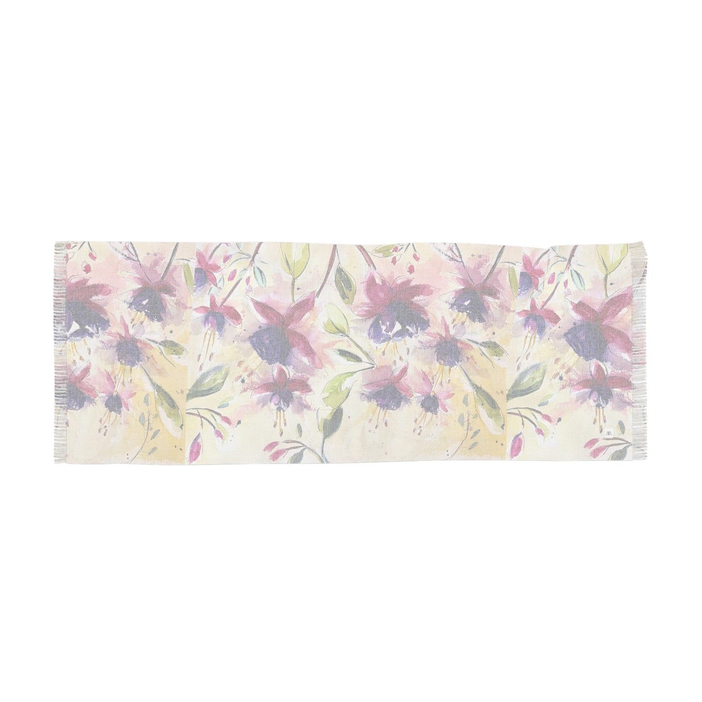 Colorful Scarf — Artistic Lightweight Neck Wrap- Fluffy Fuchsias