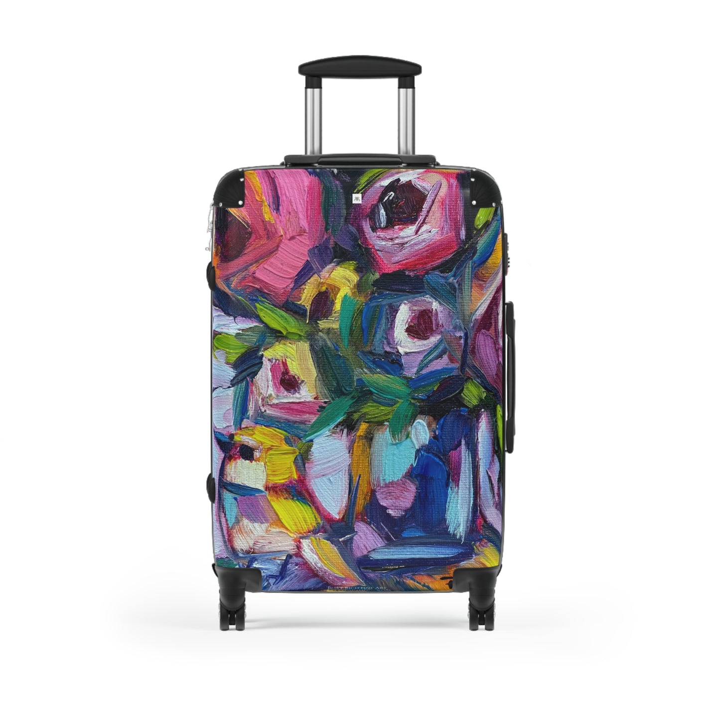 Abstract Roses and Bird Carry on Suitcase (Choose from 3 sizes)