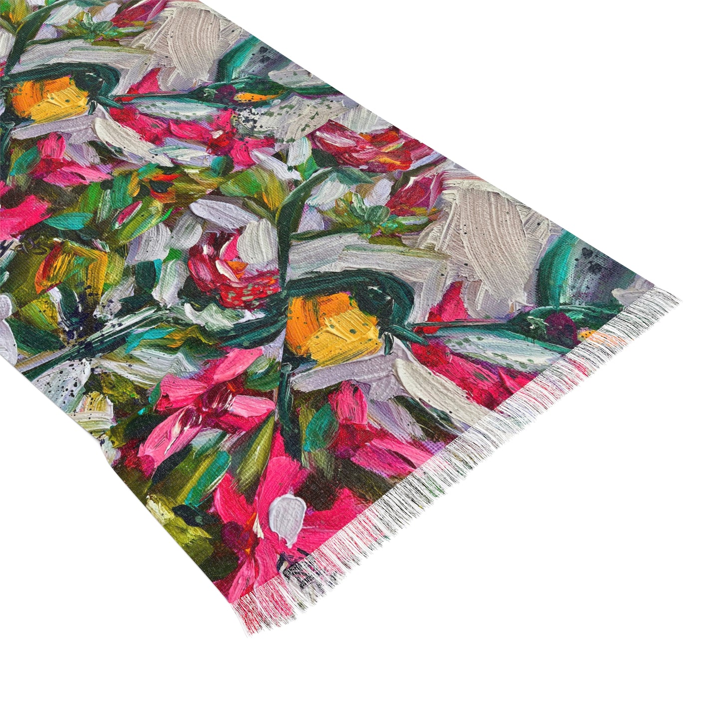 Colorful Scarf — Artistic Lightweight Neck Wrap-Colorful Encounter