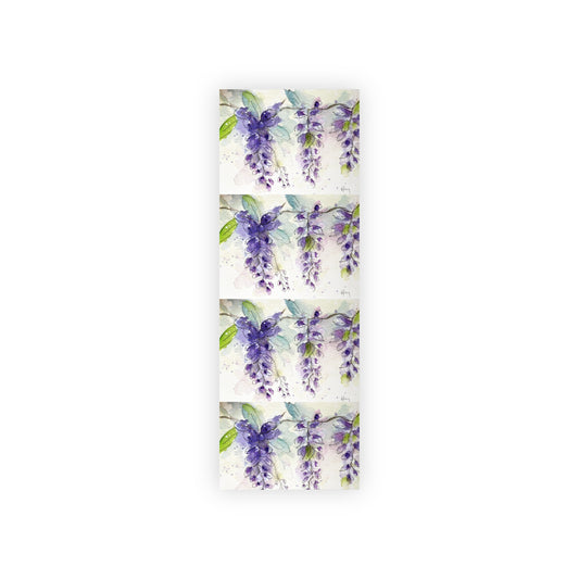 Rollos de papel de regalo impresos con pintura de glicinas de acuarela Floral suelta de Roxy Rich, 1 pieza de papel de regalo para mamá y amiga de boda