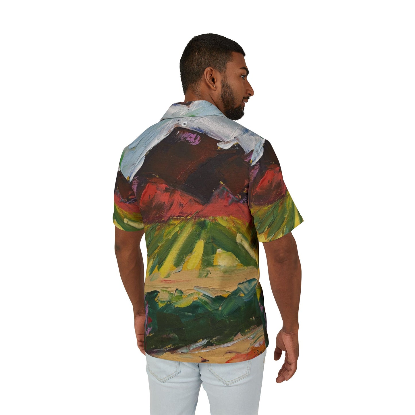 Men's Hawaiian Camp Shirt -Mountain View at Chapin