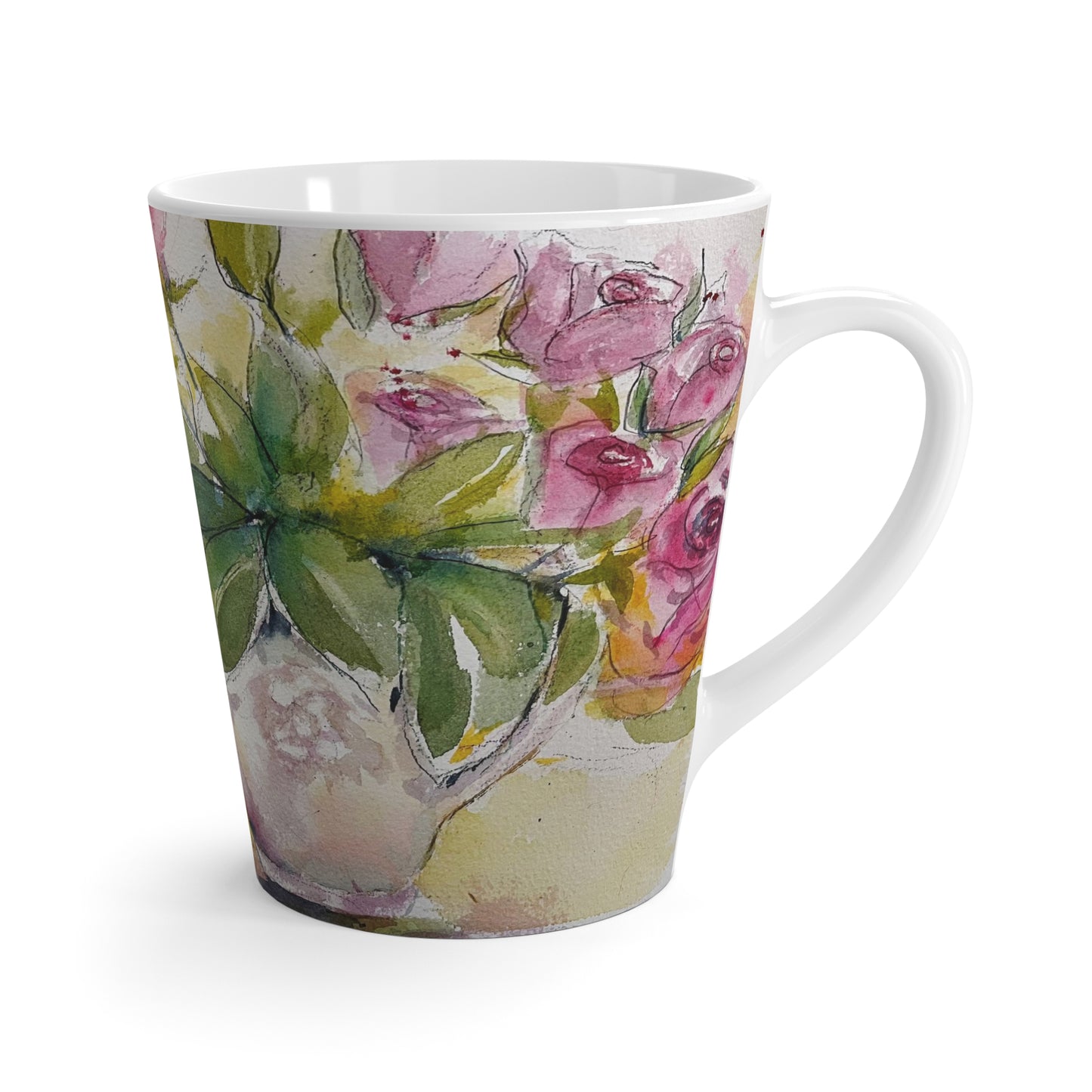 Mug - Roses  and Pomegranates-Made in and Ships from USA