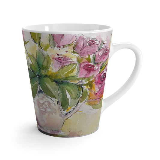 Mug - Roses  and Pomegranates-Made in and Ships from USA