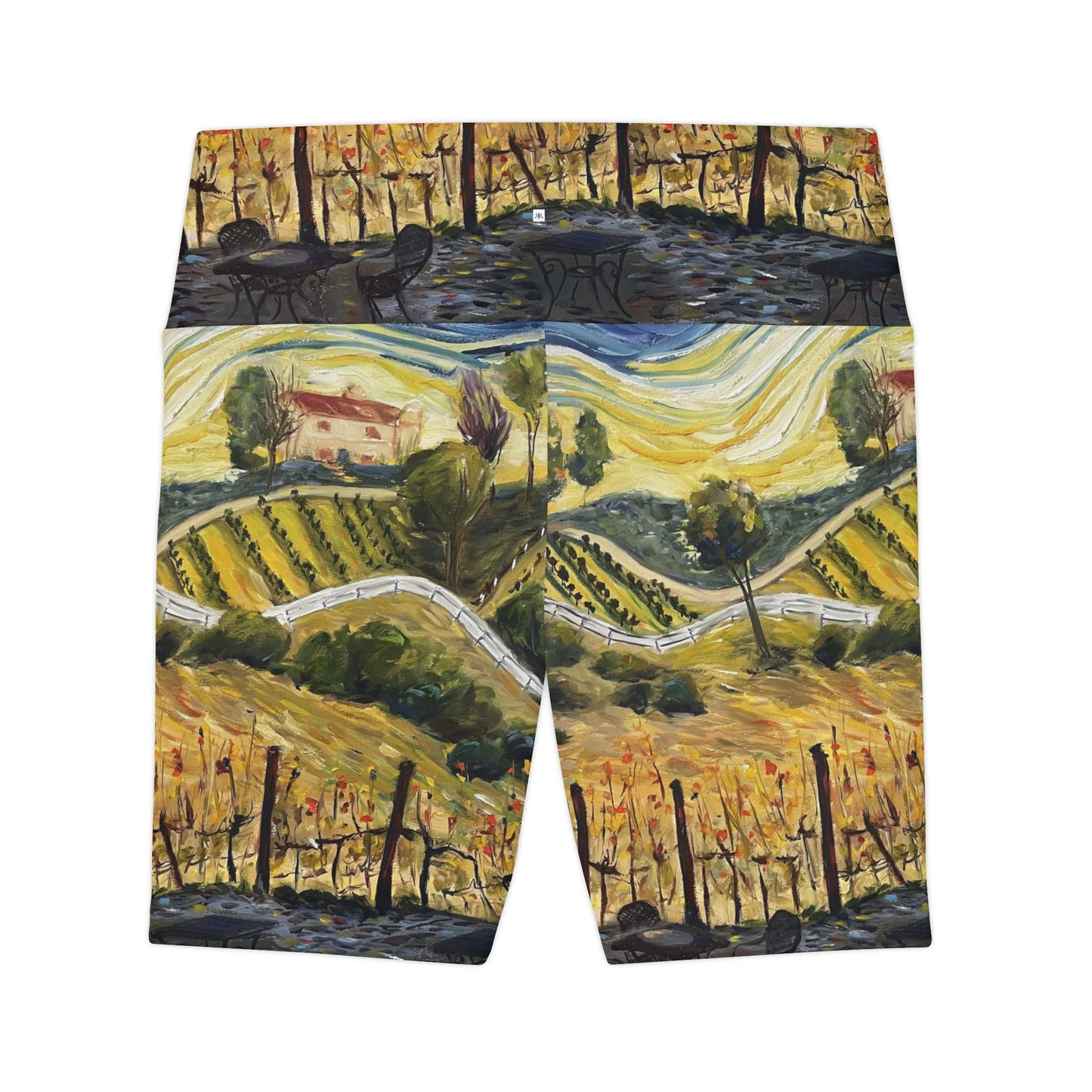 Women's Workout Shorts - Sunset at the Villa -GBV