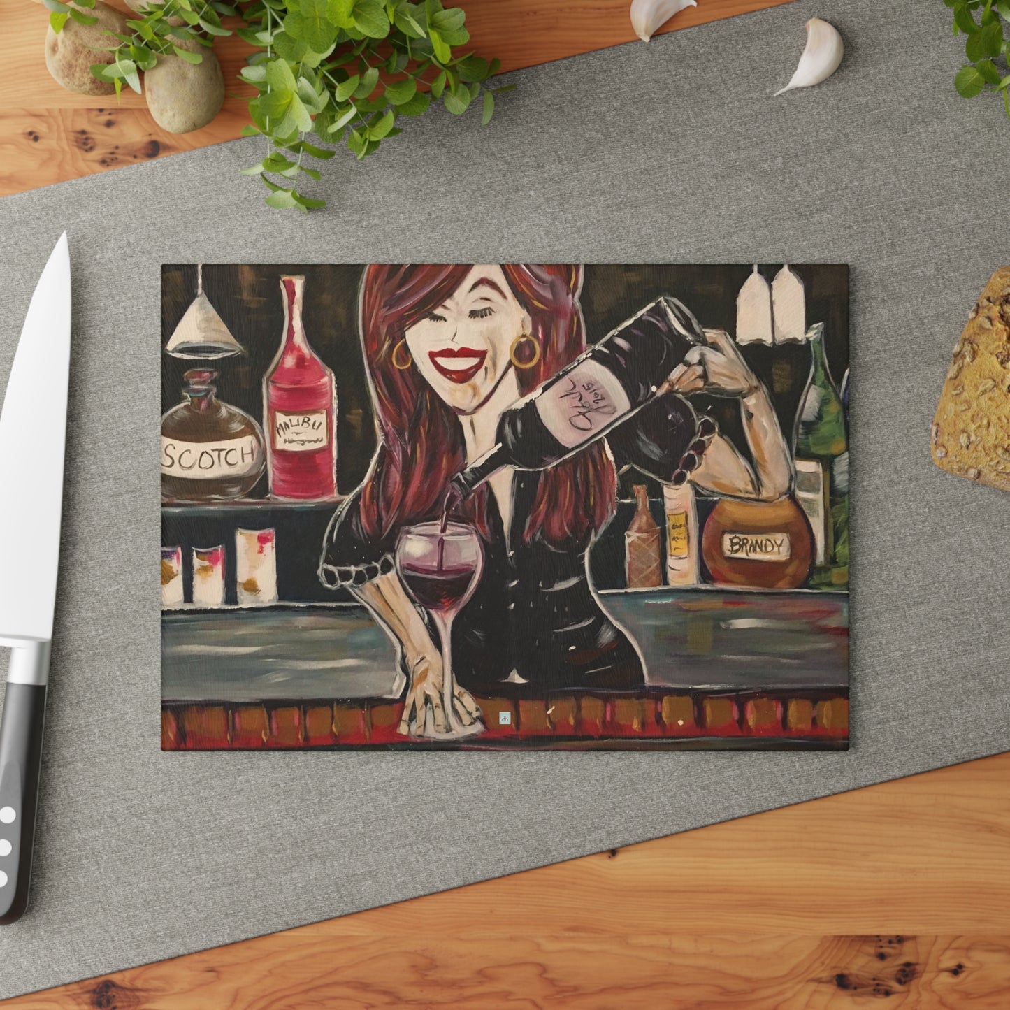 Sassy Notes Glass Cutting Board