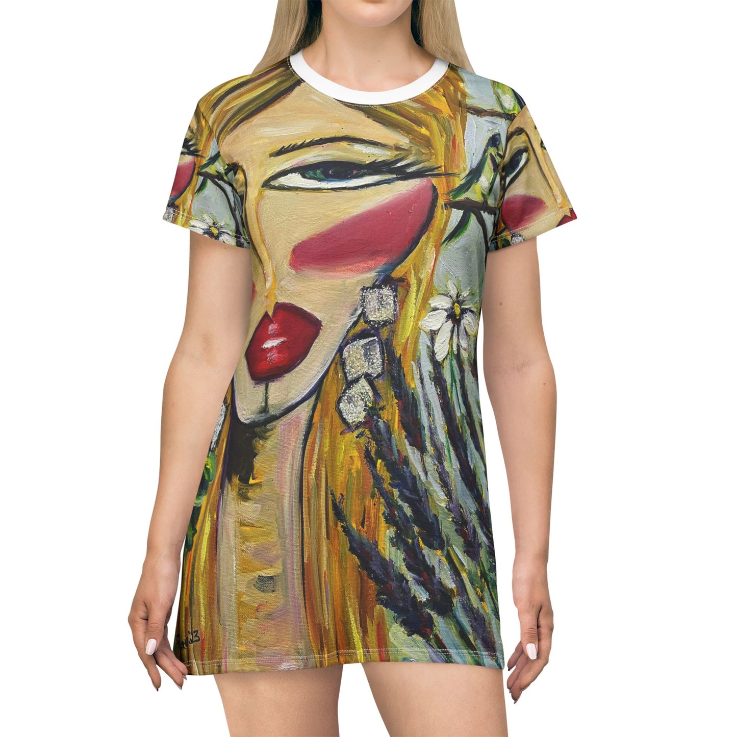 T-Shirt Dress -Hummingbird Lady