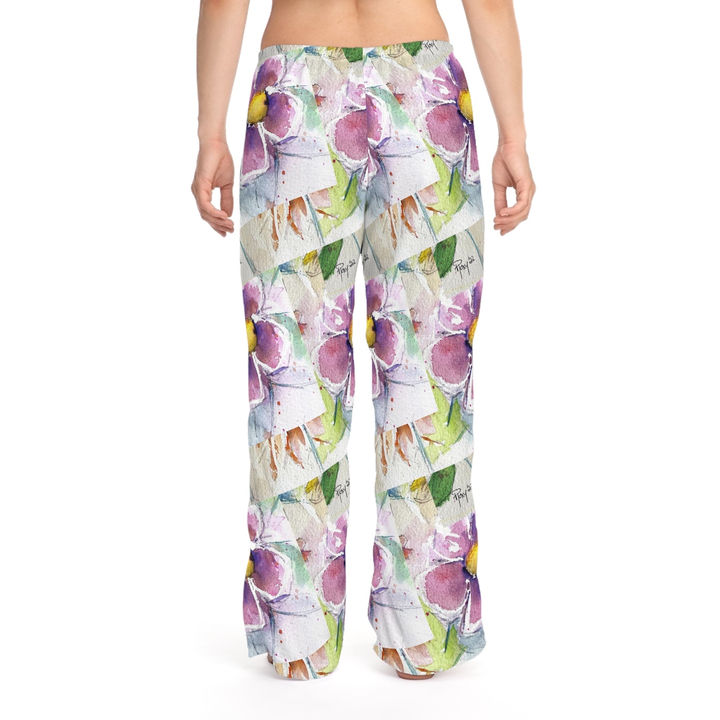 Pajama Pants - Hummingbird in the Garden- Women's Pajama Pants