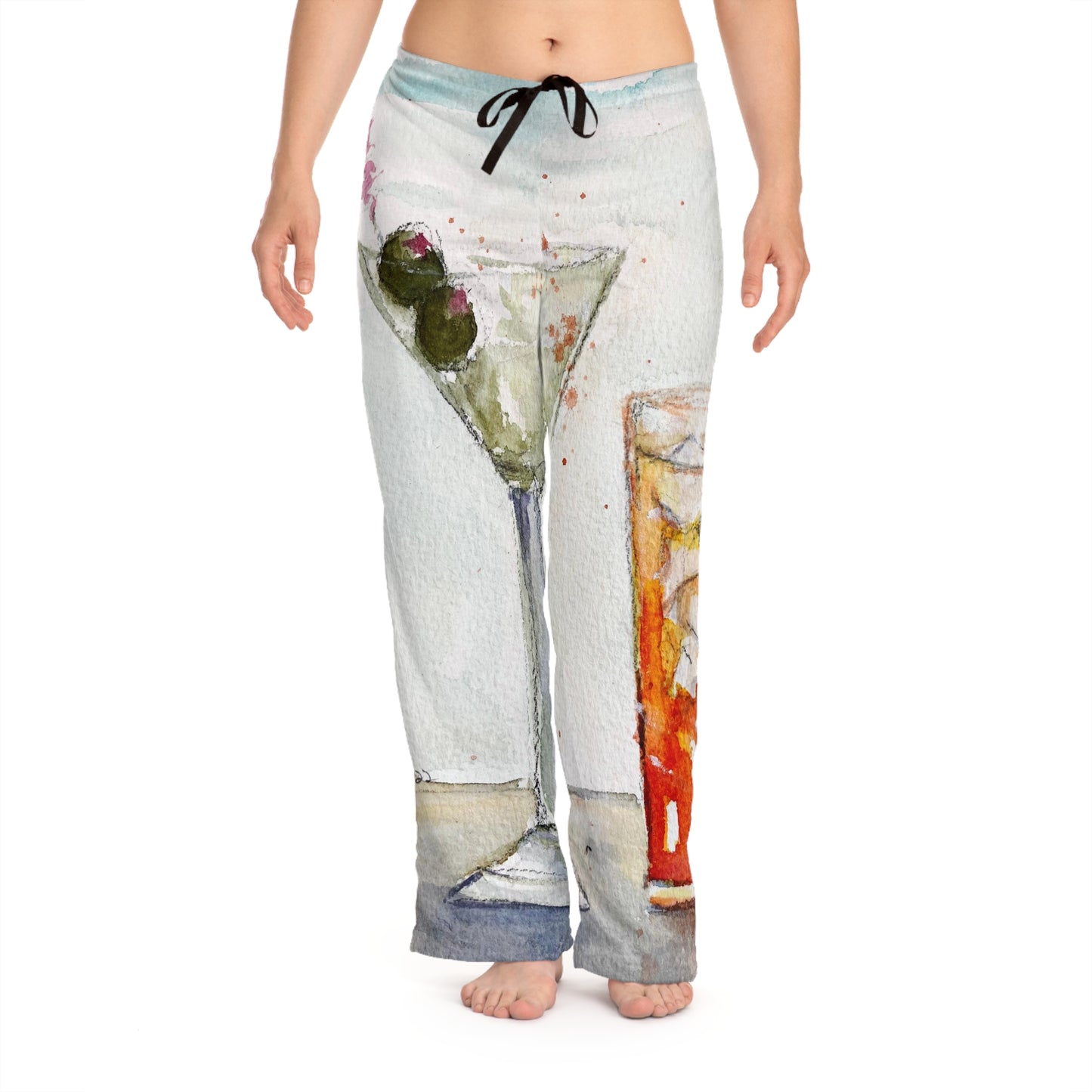 Pajama Pants - Beach Cocktails- Women's Pajama Pants