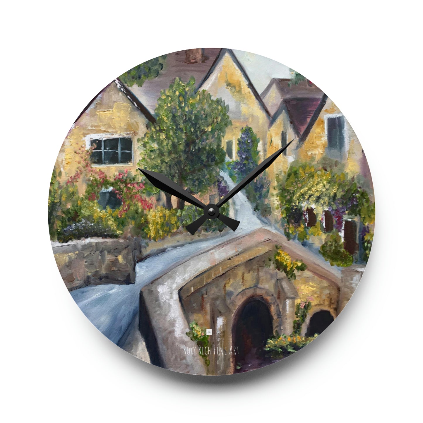 Castle Combe Acrylic Wall Clock