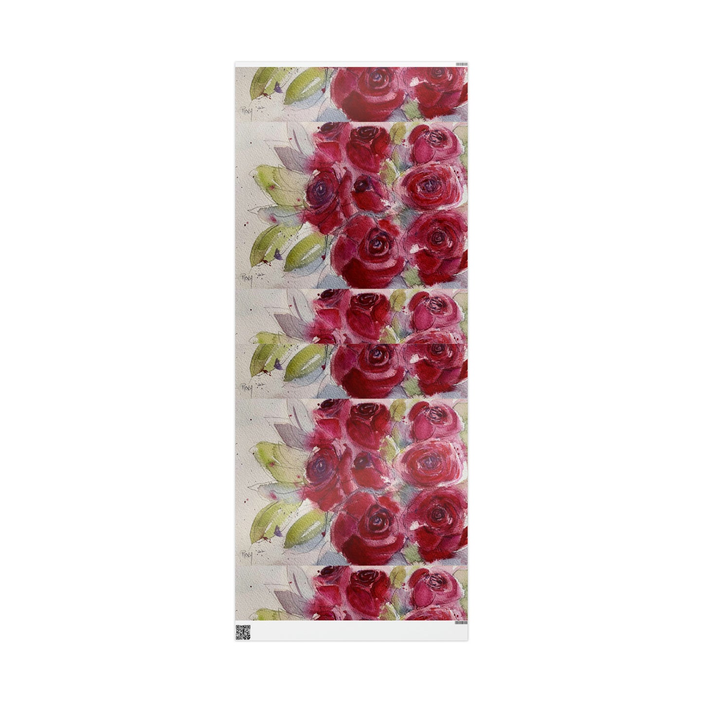 Elegant Large Red Roses (3 Sizes) Wrapping Papers