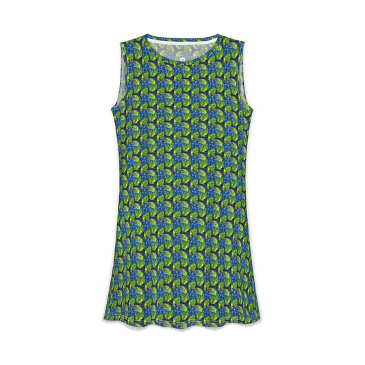 Women's Casual Dress — Light & Comfortable -Blueberries