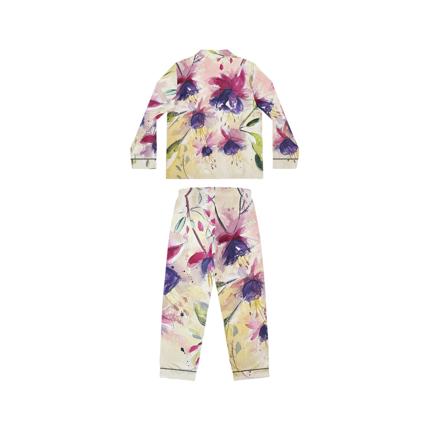 Satin Pajamas - Fluffy Fuchsias