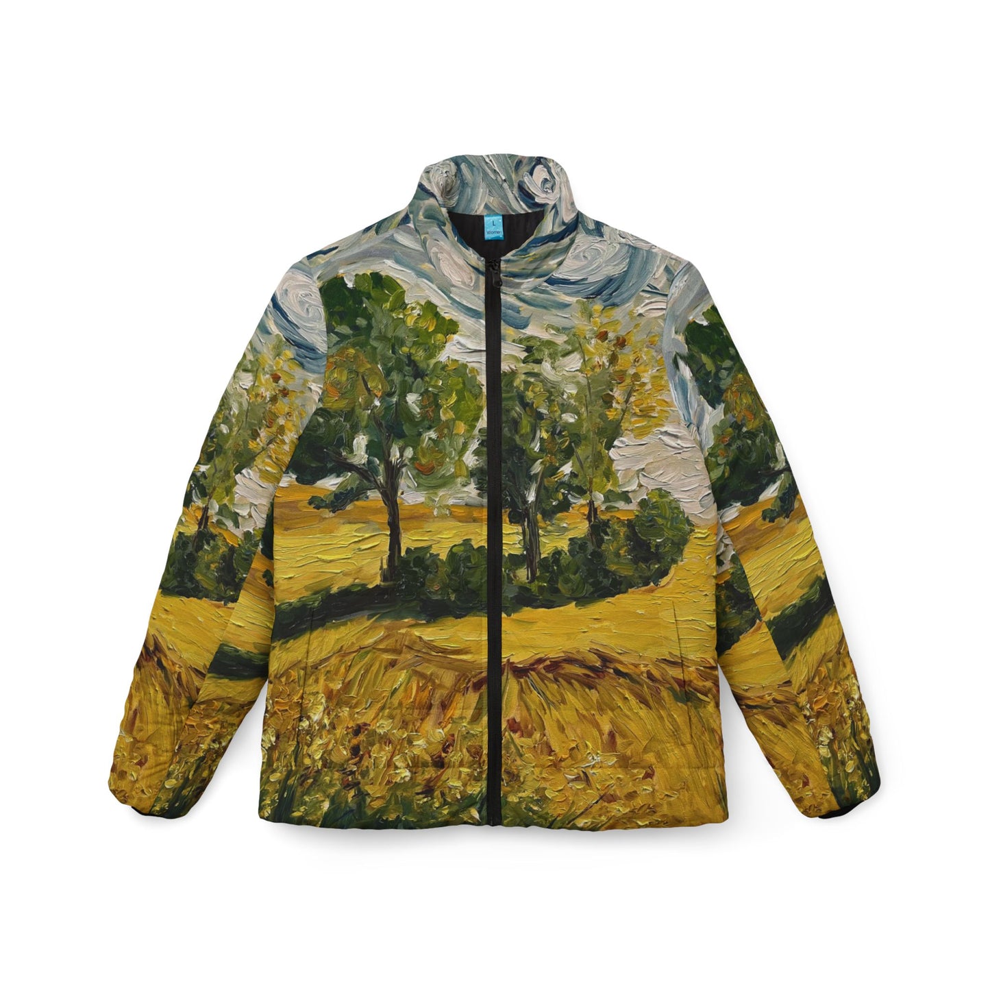 Women's Puffer Jacket - Roxy Rich Fine Art -Sunny Day