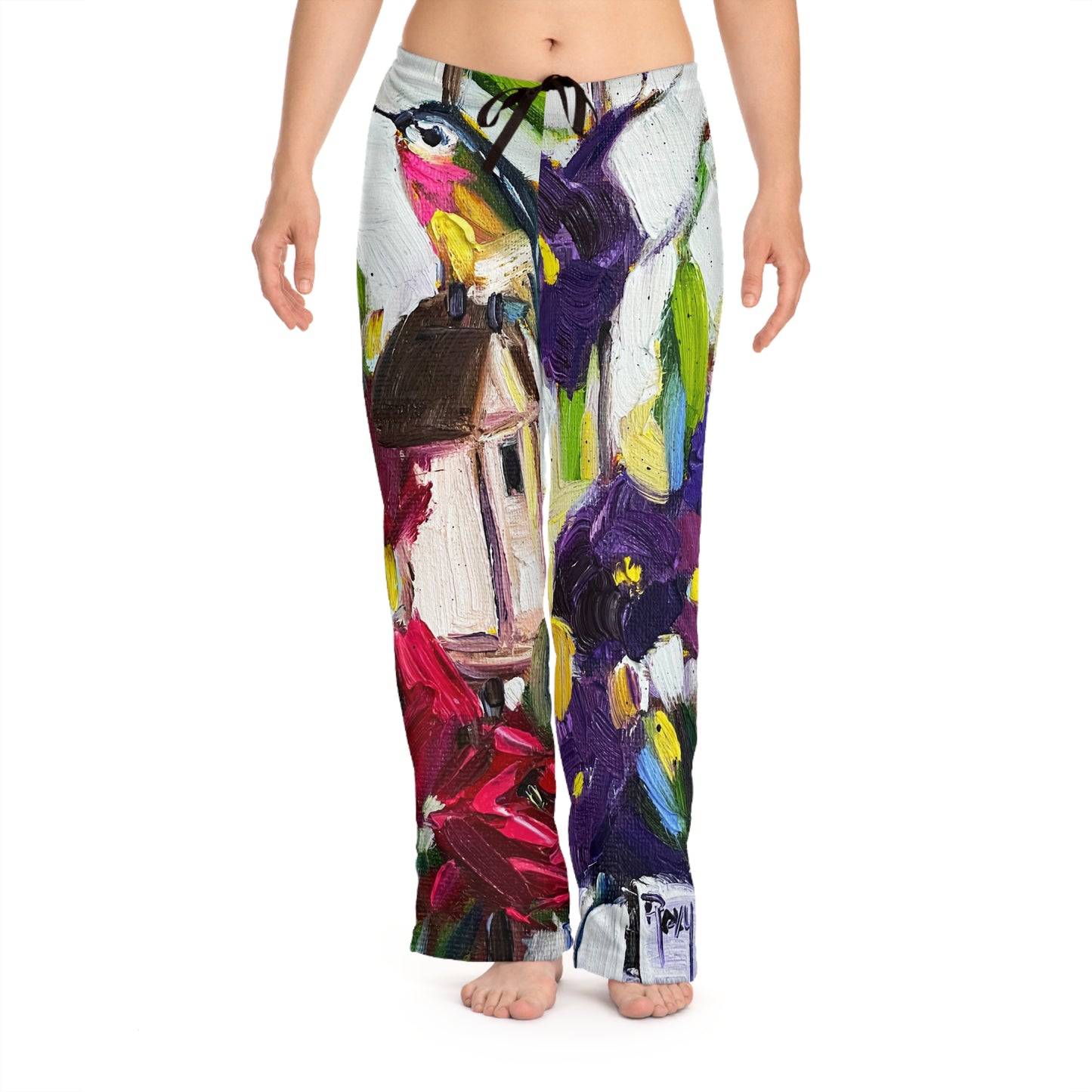 Pajama Pants - Hummingbird by the Window- Women's Pajama Pants