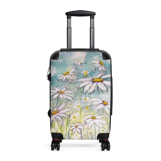 "Whimsical Daisies" Carry on Suitcase