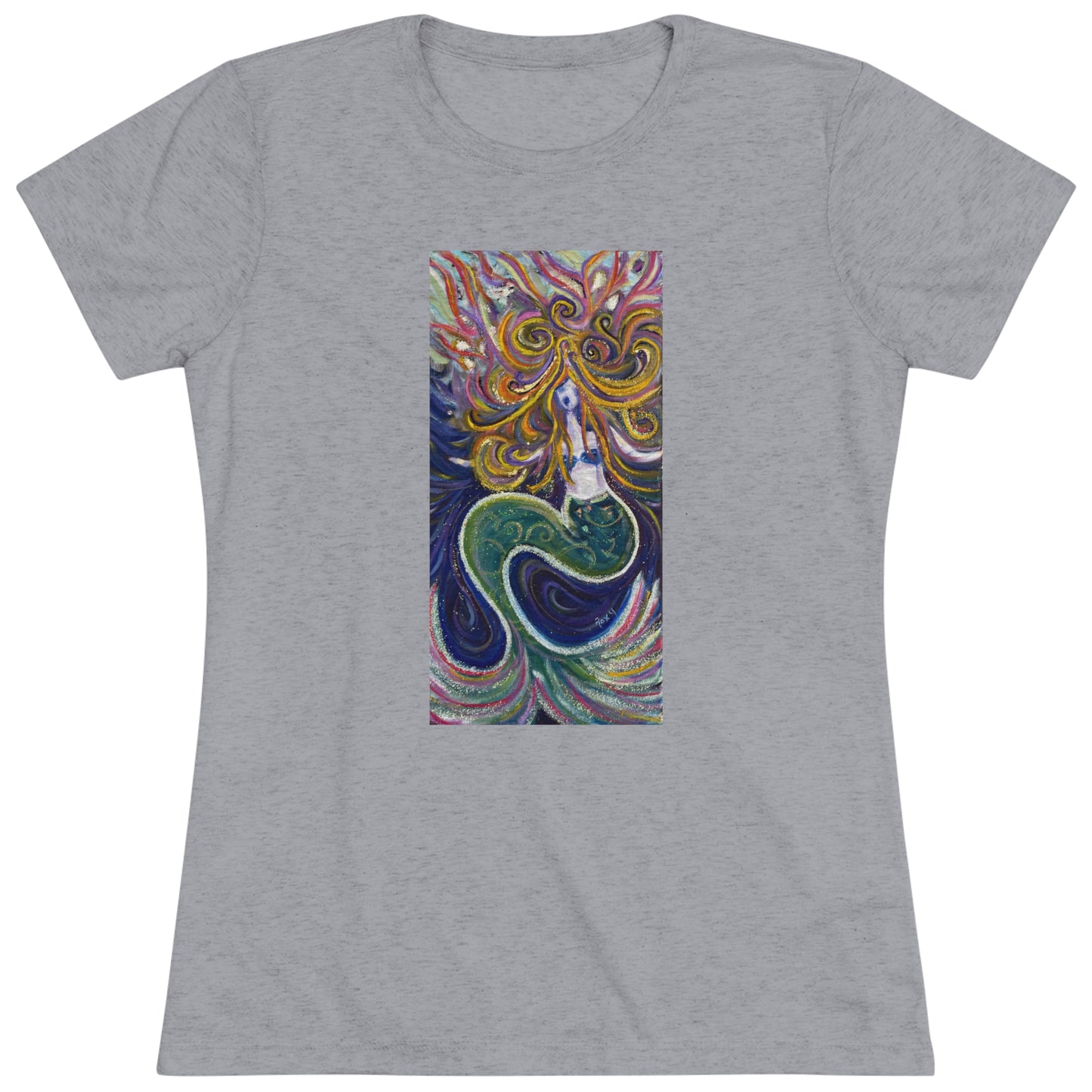 The Mermaid Women's fitted Triblend Tee  tee shirt