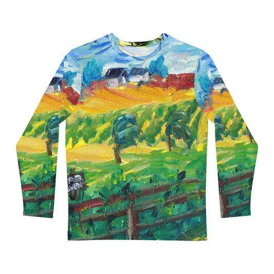 Men's Long Sleeve Shirt - Unique Classic Tee-Morning Vines at Chapin