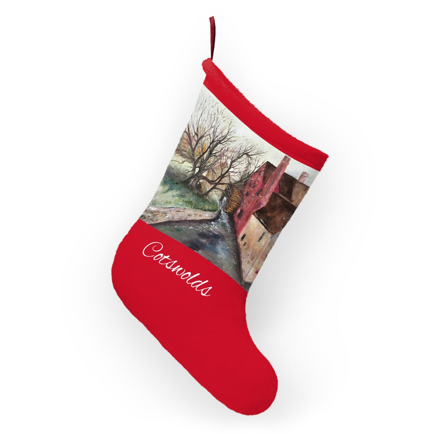 The Old Mill Lower Slaughter Cotswolds Christmas Stocking