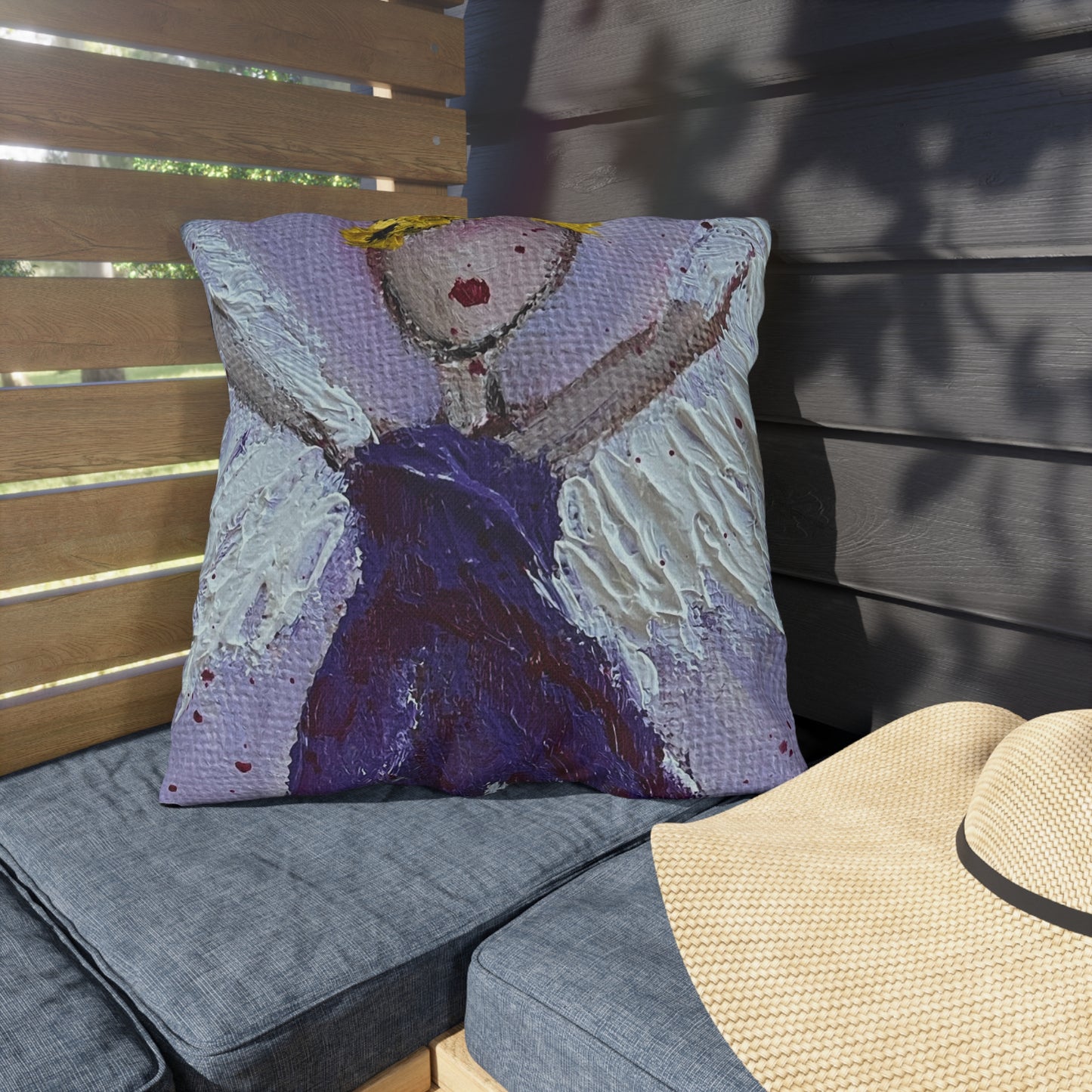 Guiding Angel Outdoor Pillows