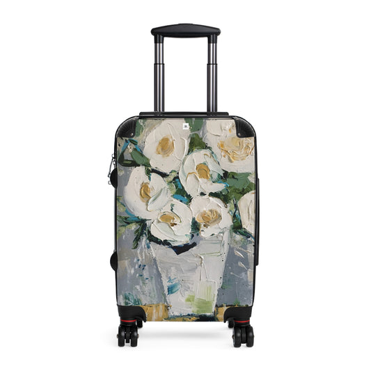 Valise à main blanche Shabby Roses