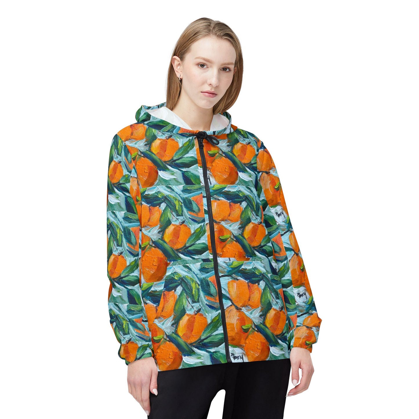 Lightweight Windbreaker Jacket — Oranges