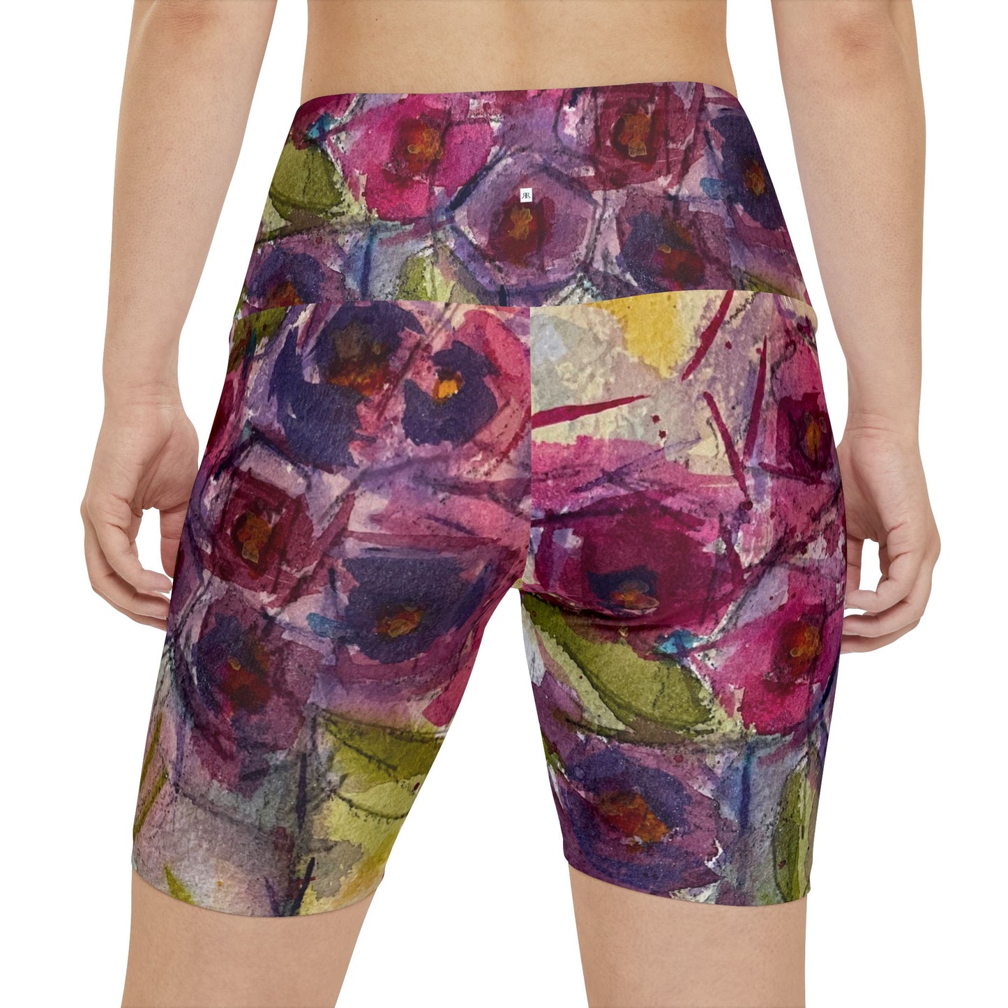 Women's Workout Shorts - Spring Roses