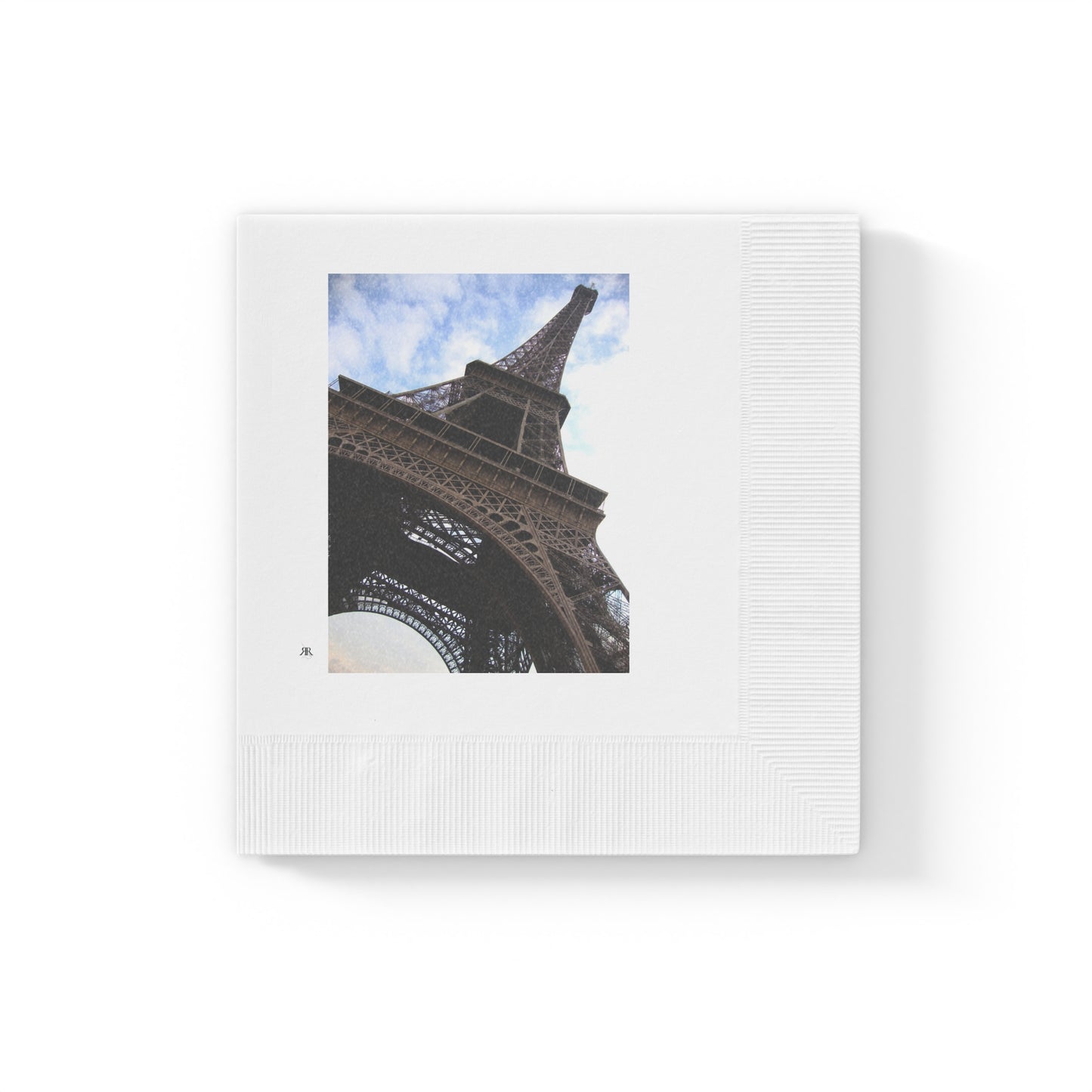 Eiffel Tower-White Coined Napkins