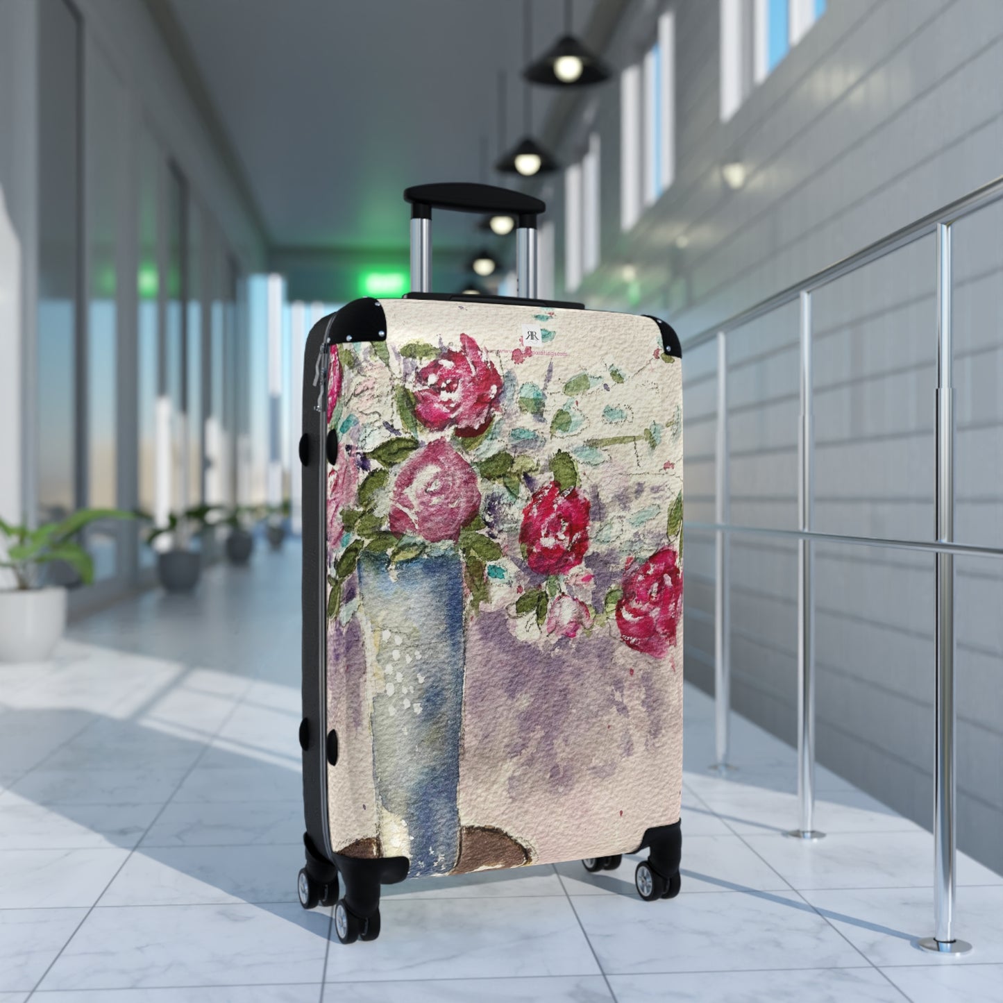 Roses in the Foyer Carry on Suitcase