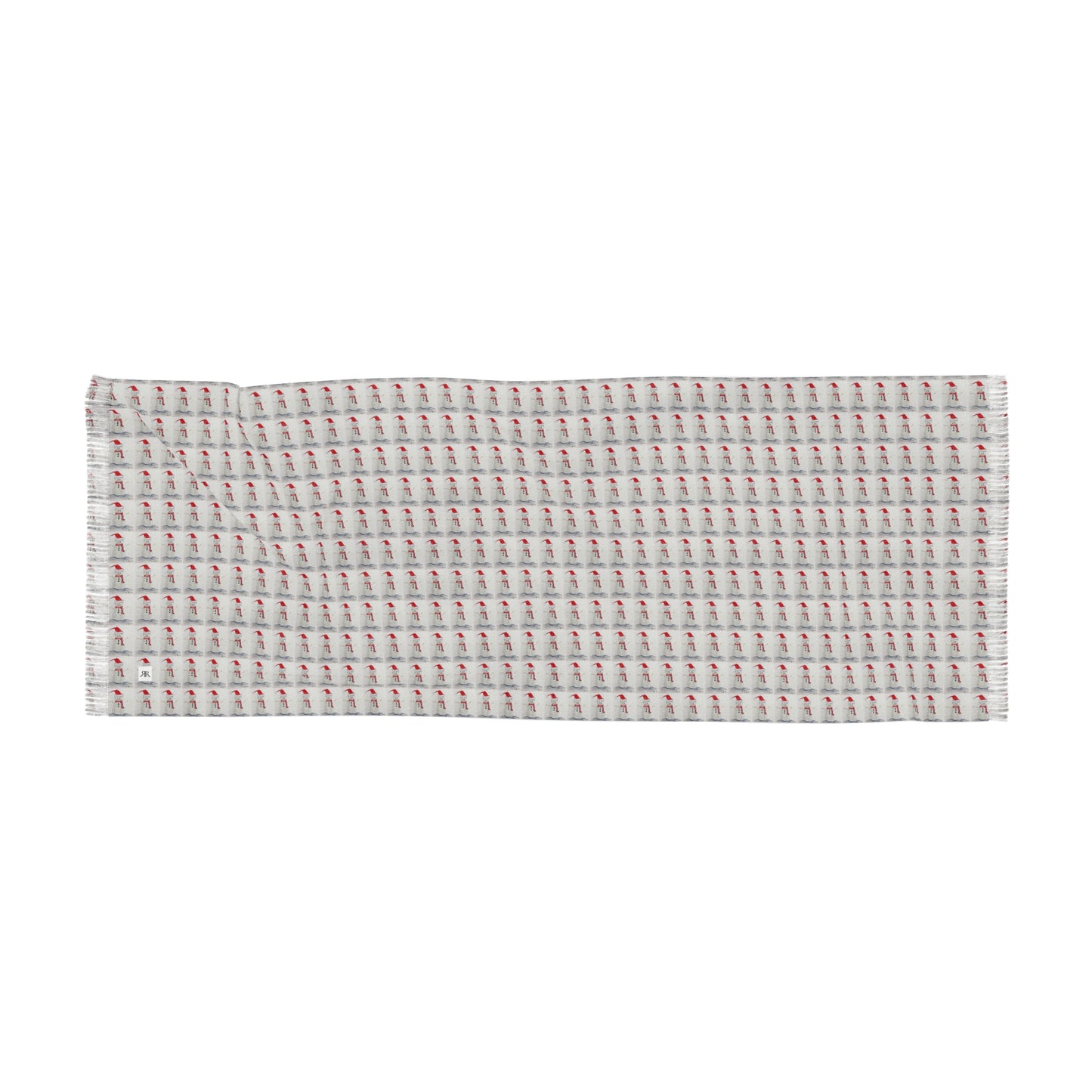 Christmas Snowman Light Scarf — Festive Holiday Knit Scarf