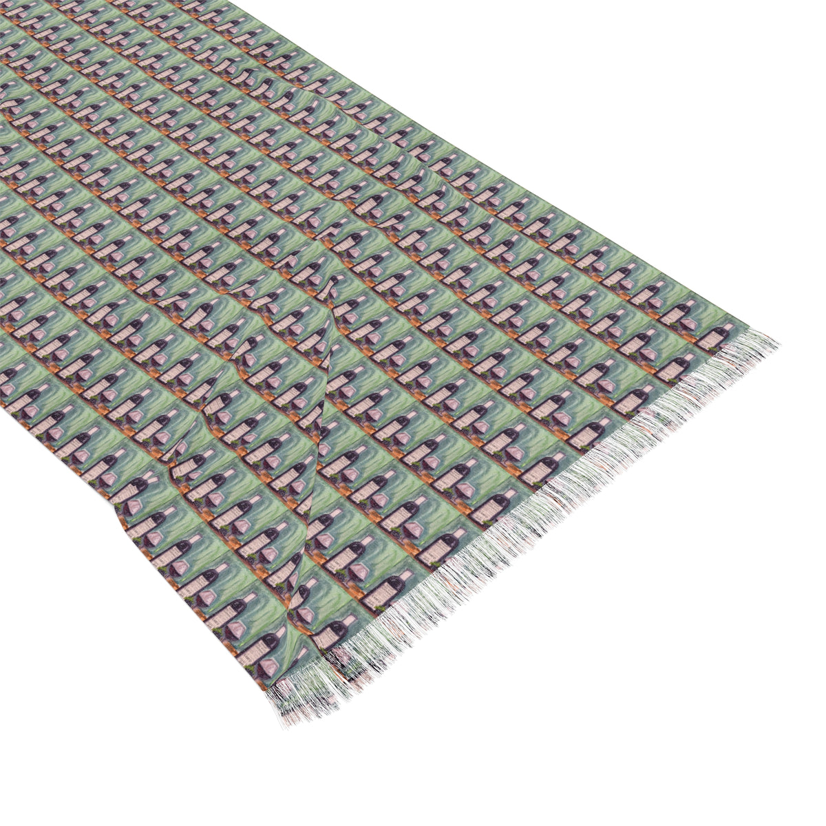 Colorful Scarf — Artistic Lightweight Neck Wrap- Erato-GBV Cab-Franc-Souvenir/Gift