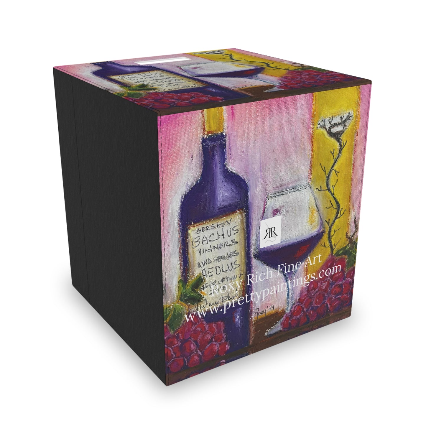 Aeolus-GBV Wine Bottle and Clique Glass- Felt Storage Box