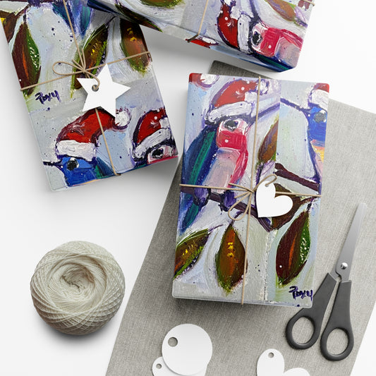 Holiday Hummingbirds Gift Wrapping Paper -Ships from America