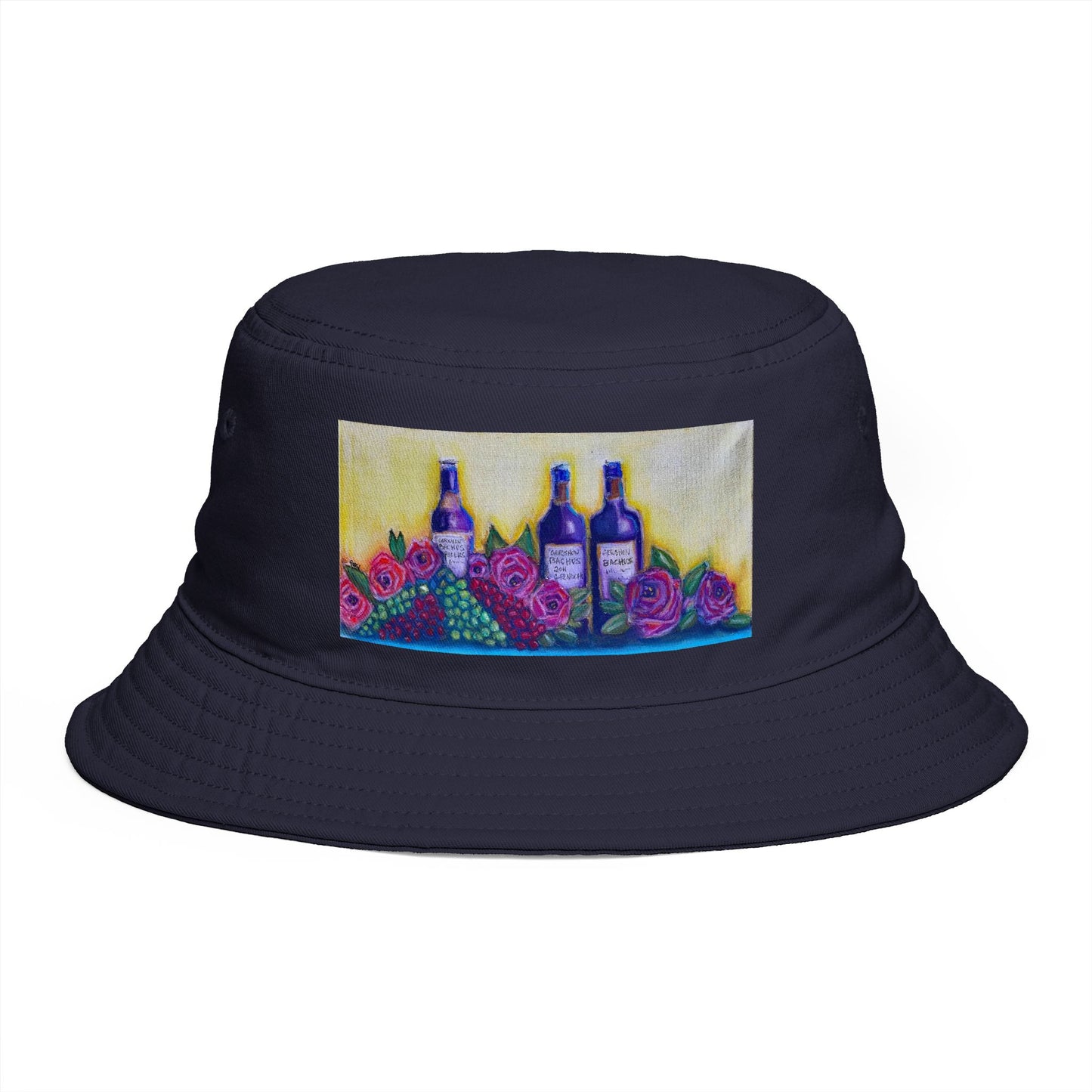 Roxy Rich Fine Art -GBV Wine and Roses - Stylish Durable Bucket Hat