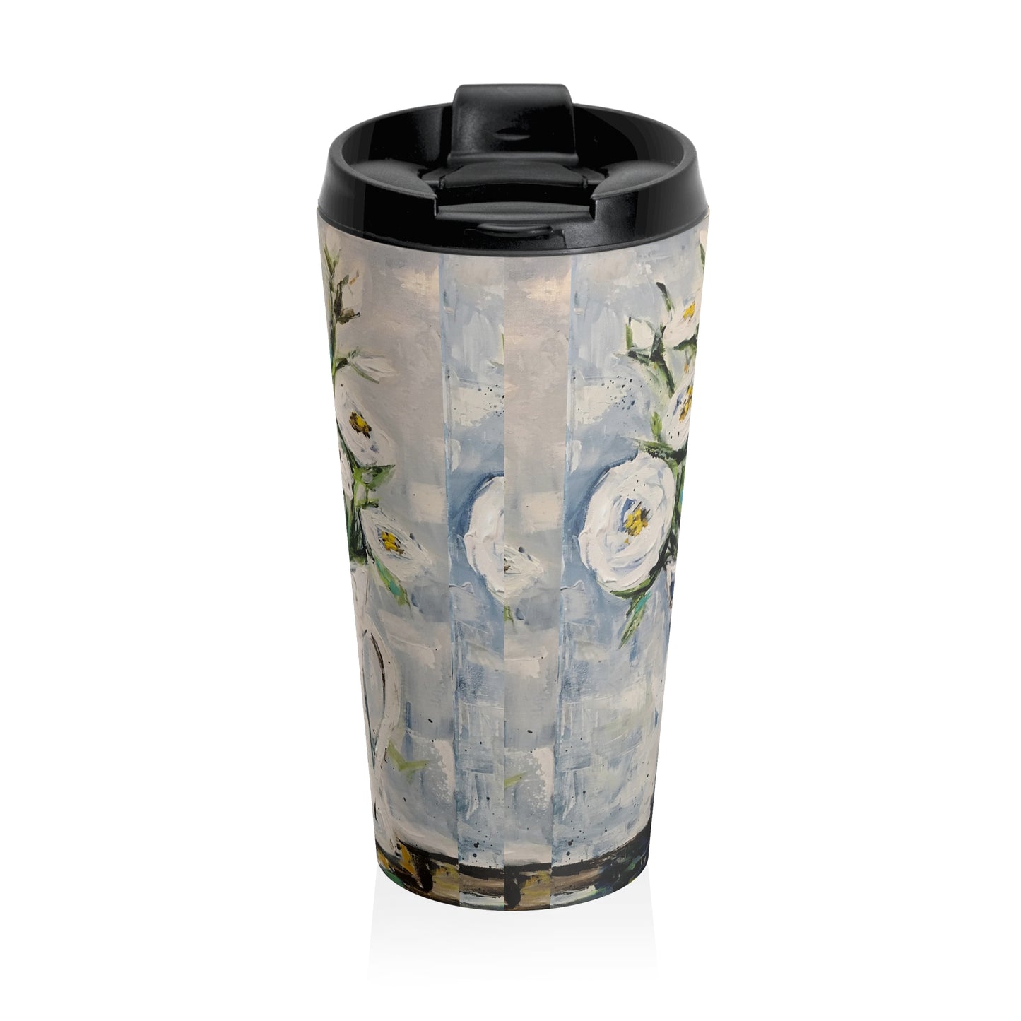 Stainless Steel Travel Mug -Shabby Roses 3