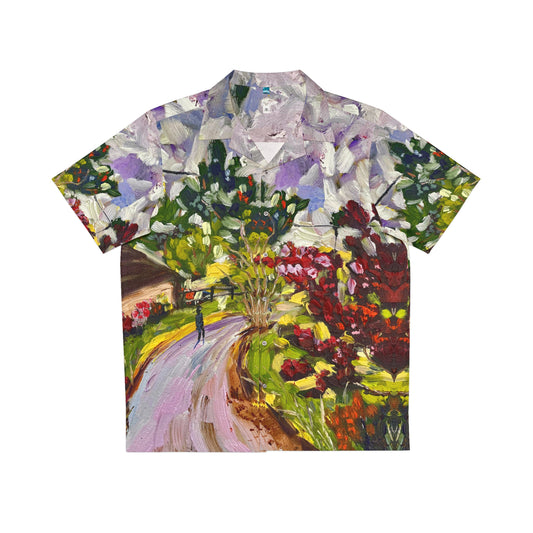 Men's Hawaiian Shirt- Dreamy Walk in Churchill-Cotswolds