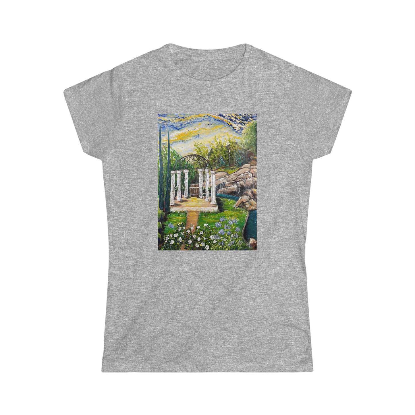 La Pergola chez Gershon Bachus Vintners T-shirt semi-ajusté Softstyle pour femmes