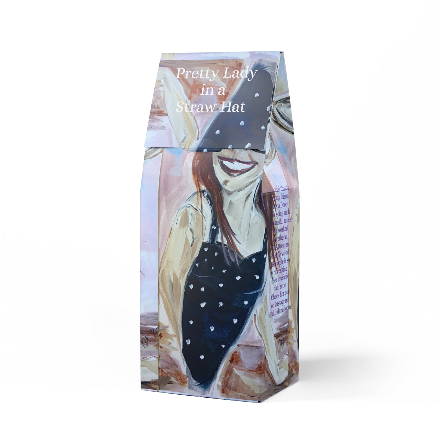 Pretty Lady in a Straw Hat- Toasty Roast Coffee 12.0z Bag