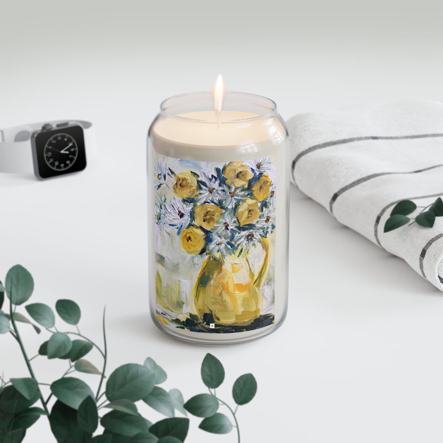 Daisies and Yellow Roses Scented Candle, 13.75oz