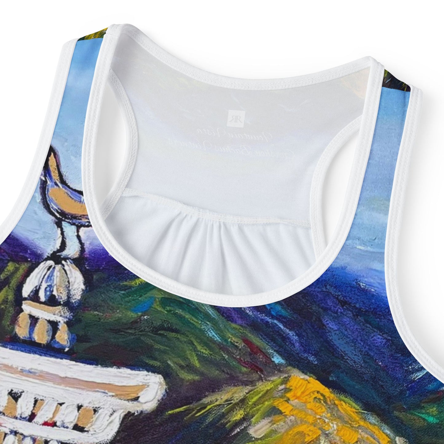 Women's Racerback Tank Top-Fountain Vista-Gershon Bachus Vintners