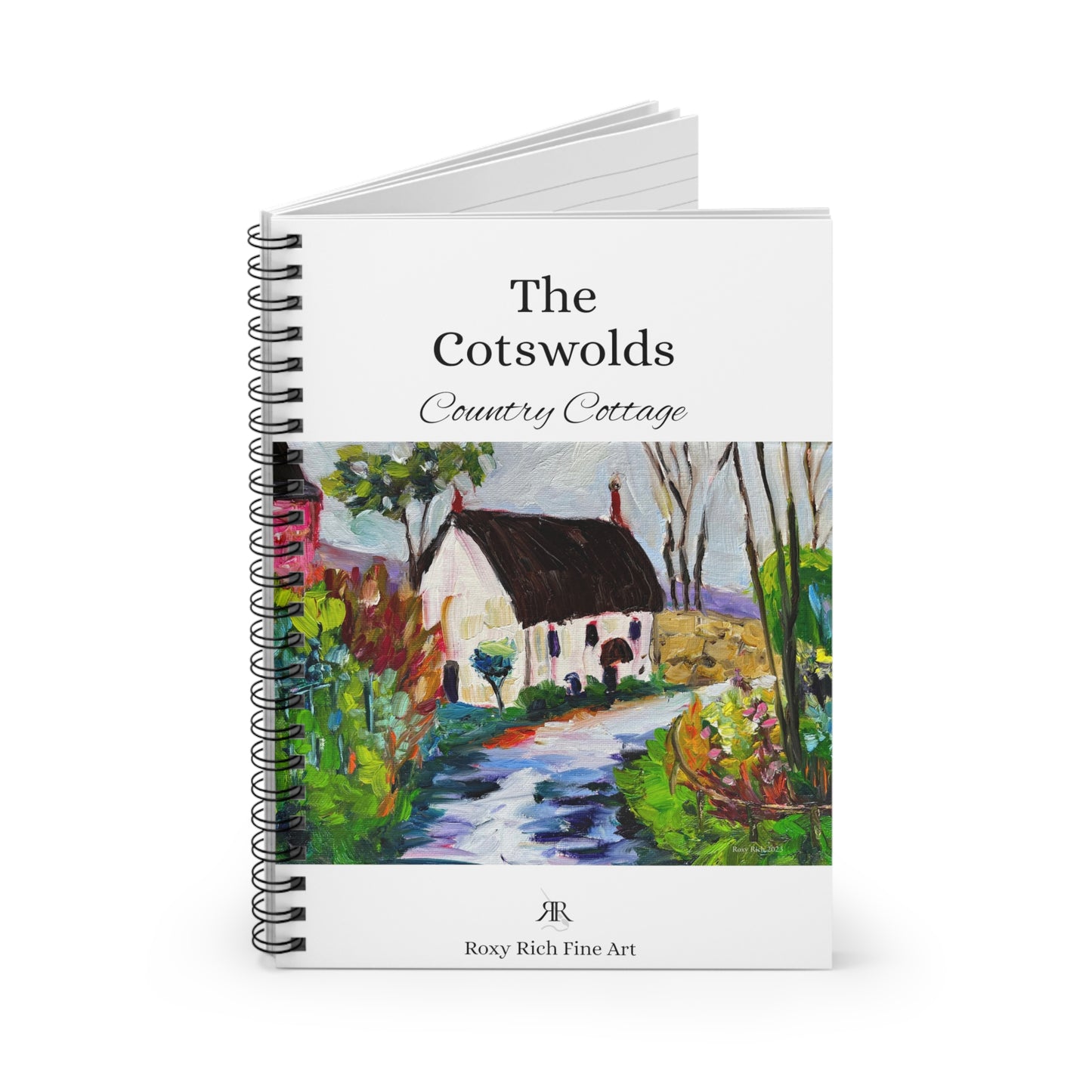 Country Cottage "The Cotswolds" Spiral Notebook