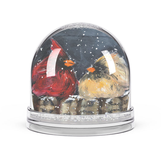Snow Globe - Love at First Flight- Cardinals