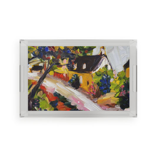 Snowshill Thatched Cottage Acrylic Tray